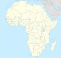 Map of African countries for insurance logos