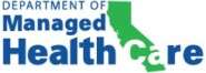 DMHC logo, a health insurance provider in the USA