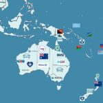 Map of Oceanic countries for Global Insurance Directory