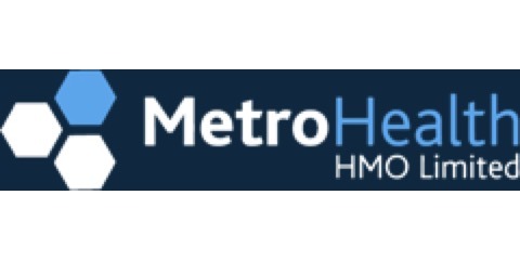 Metro Health Logo, an insurer in Nigeria